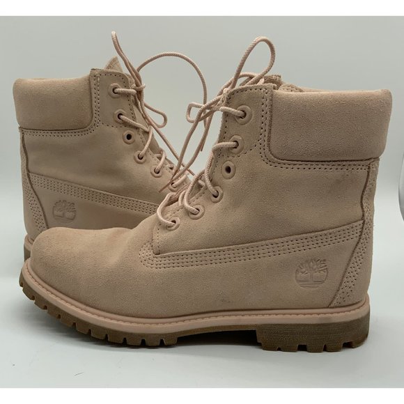 Timberland Pink Women's Premium Waterproof Boots Size 7 - Picture 3 of 6